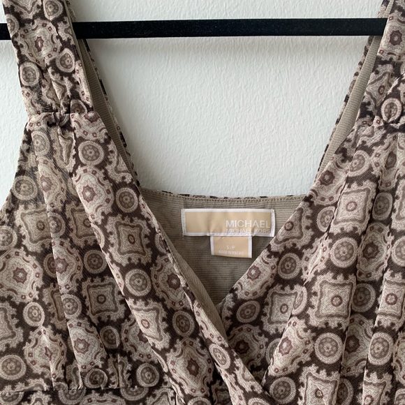 Michael Kors Brown Nylon Tank Top Size Small - Picture 4 of 10